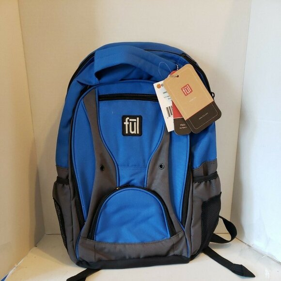 Fūl Ful Halo Boys Laptop Backpack Book Bag BlueNWT